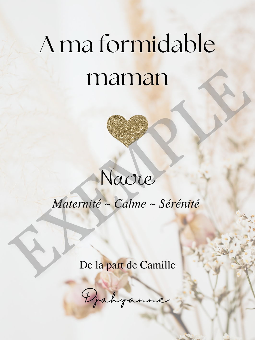 Carte Personnalisable - A ma formidable maman