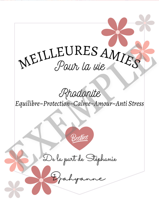 Carte personnalisable - Meilleures amies pour la vie