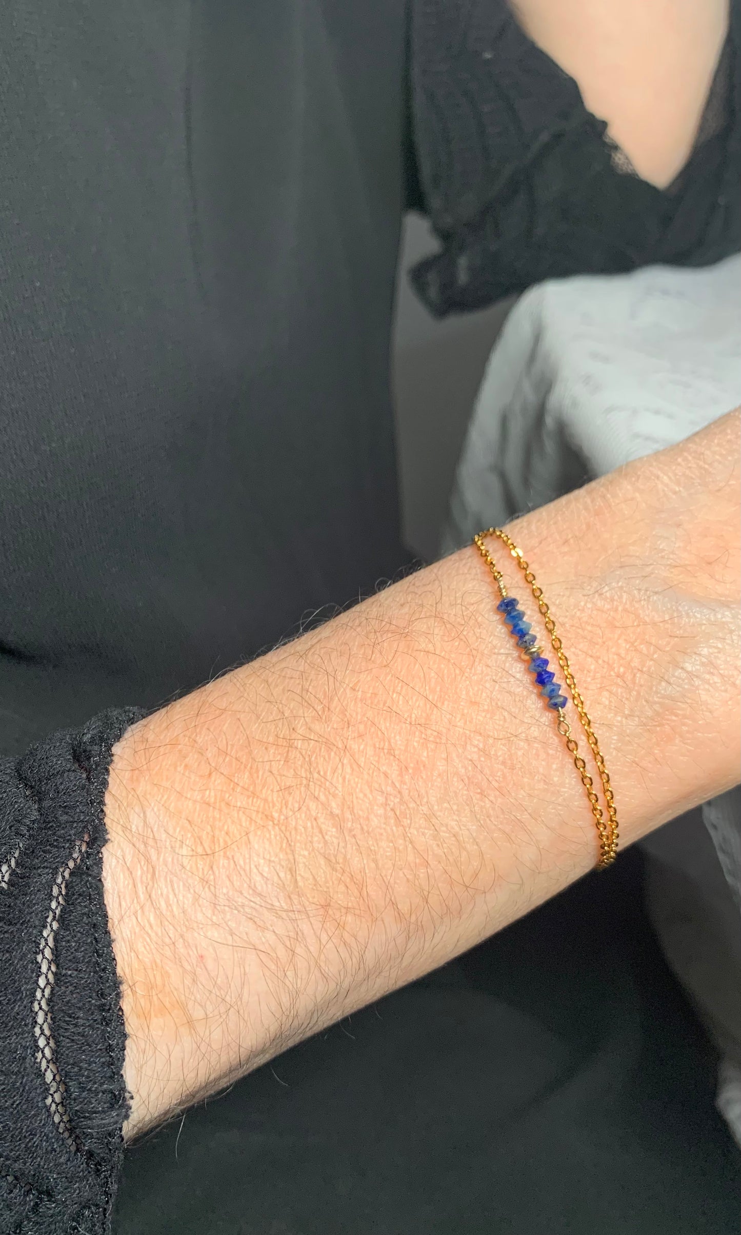 Bracelet en pierre naturelle de Lapis Lazuli - Imane